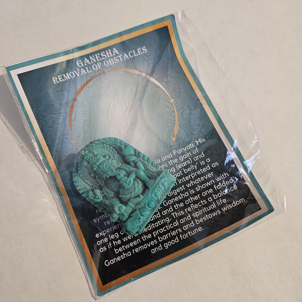 Turquoise Ganesha Figurine
